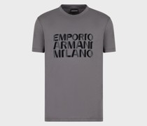 T-Shirt aus Pima-Jersey von Emporio Armani Milano