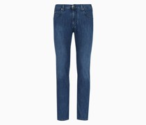 J45 Regular-fit-jeans aus Denim 8 Oz In Wash-used-optik