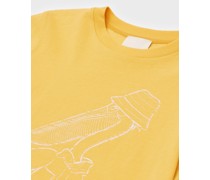 Sustainable collection T-shirt Aus Amerikanischem Bio-jersey mit Animal-print