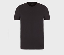 T-shirt Aus Seiden-baumwoll-mischung