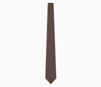 Krawatte aus Reiner Seide mit Kleinem Jacquardmuster