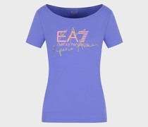 Logo Series T-Shirt aus Baumwollstretch