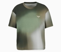Armani Sustainability Values T-shirt Der Sonderkollektion aus Bio-jersey mit Camouflage-print