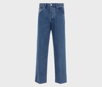 Jeans J74 in Loose Fit aus Washed-Denim
