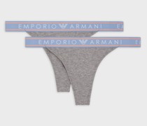 2er-Pack Tangas aus Bio-Baumwolle mit Logo-Band Iconic