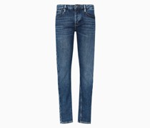 Jeans J75 In Slim Fit aus Denim In Used-optik
