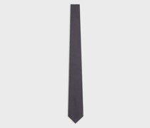 Krawatte aus Reiner Seide mit Zweifarbigem Jacquard-fischgratmuster