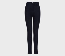 Jeans J64 Very High Waist Super Skinny Leg aus Denim und einer Viskosemischung