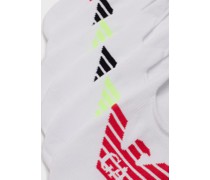 3er-Pack Invisible Socks mit Adler-Jacquard
