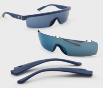 Rechteckige Sonnenbrille für Herren mit aufsteckbaren Bügeln