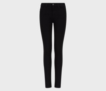 Jeans J28 Medium Waist Super Skinny Leg aus Rinse Komfort-Denim
