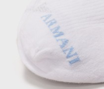 2er-Pack Invisible Socks mit Logo-Jacquard