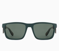 Sonnenbrille mit Rechteckiger Fassung Für Herren