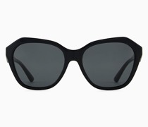 Sonnenbrille mit Unregelmäßig Geformter Fassung Für Damen