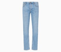Jeans J75 In Slim Fit aus Denim In Used-optik
