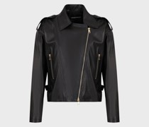 Bikerjacke aus Lammnappaleder