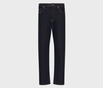 Jeans J72 in Loose Fit aus Denim in Blue Reactive