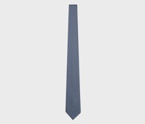Krawatte aus Reiner Seide mit Zweifarbigem Jacquard-fischgratmuster