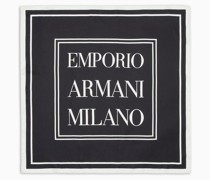 Tuch aus Reiner Seide mit „emporio armani milano“-print