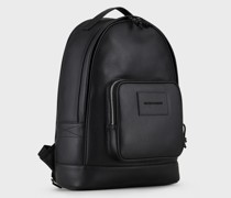 Rucksack aus getrommeltem Leder