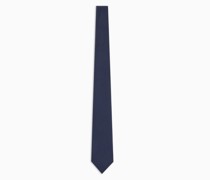 Krawatte aus Seidenmischung mit Optischem Muster-jacquard