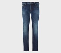 Slim Fit Jeans j06 aus Komfort-denim In Bleached-optik