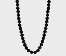 Halskette mit Schwarzen Onyx-perlen