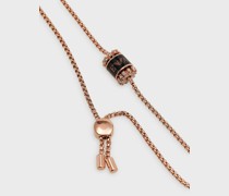 Emporio Armani Roségoldfarbenes Edelstahlarmband