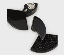 Ohrhänger aus Plexiglas mit Swarovski-Kristallen