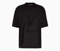 Asv Clubwear-t-shirt In Oversize Fit aus Einer Jersey-lyocell-mischung mit Strasssteinen