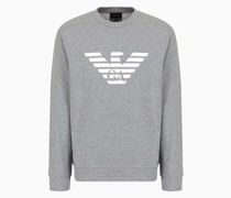 Sweatshirt aus Modalmischung mit Logo-print