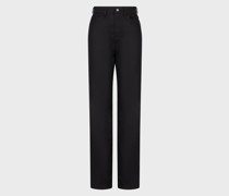 Jeans J2A Medium Waist aus beschichteter Stretch-Gabardine