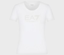 Logo Series T-Shirt aus Baumwollstretch