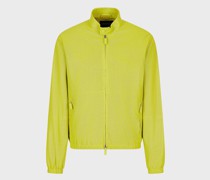 Blouson aus mikroperforiertem Lammnappaleder mit Reißverschluss