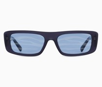 Unisex-sonnenbrille mit Rechteckiger Fassung