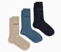 3er-pack Socken mit Logo Von Emporio Armani
