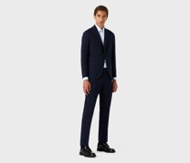 Einreihiger Armani Sustainability Values Anzug In Moderner Passform Aus E_performance Schurwolle