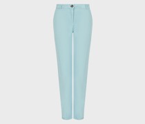 Jeans J3A Medium Waist Straight Leg aus stückgefärbter Leinenmischung im Denim-Look