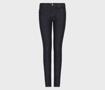 Jeans J28 Medium Waist Super Skinny Leg aus mercerisiertem Komfort-Denim