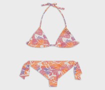 Triangel-Bikini mit Allover-Print
