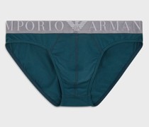 Slip aus Bio-Baumwolle mit glänzendem Logoband