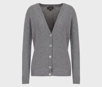 Cardigan mit V-Ausschnitt aus reinem Kaschmir