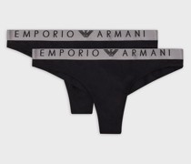 2er-Pack Brazilian Slips aus recycelter Mikrofaser Iconic