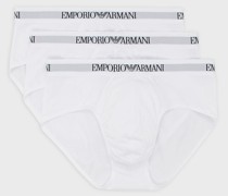 Pack mit drei Slips mit Logo-Band