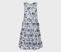 Volantkleid aus Musselin mit dem Batik-Blumen-Print aus der Mare-Sonderkollektion