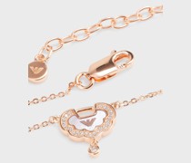 Kette mit Anhänger aus 925er Silber in Roségold