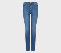 Jeans J20 High Waist Super Skinny Leg aus Tencel-Stretchdenim