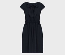 Kleid mit Maxi-Schleife und elastischem Cupro-Bund