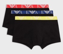 3er-Pack eng anliegende Boxershorts mit fettgedrucktem Monogramm-Logobund