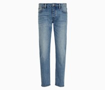 Jeans j75 In Slim Fit aus Delavé-denim